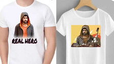 T-Shirt With Lawrence Bishnoi Photo