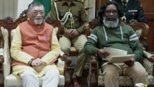  Governor Santosh Gangwar & Hemant Soren 