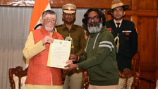 Governor Santosh Gangwar & Hemant Soren 