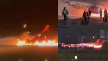 Plane Catches Fire