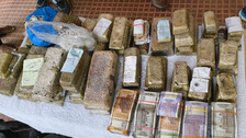 Seized Silver Bricks & Hard Cash