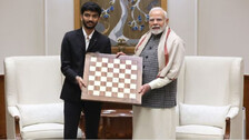 D Gokesh Meet PM Modi