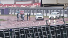 Government Vehicle in Running Track 