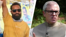 Mehraj Malik and Omar Abdullah