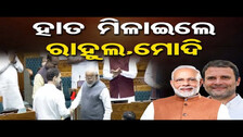 ହାତ ମିଳାଇଲେ ରାହୁଲ,ମୋଦି || #RahulGandhi Handshake with #PMModi at Parliament || Odisha Reporter
