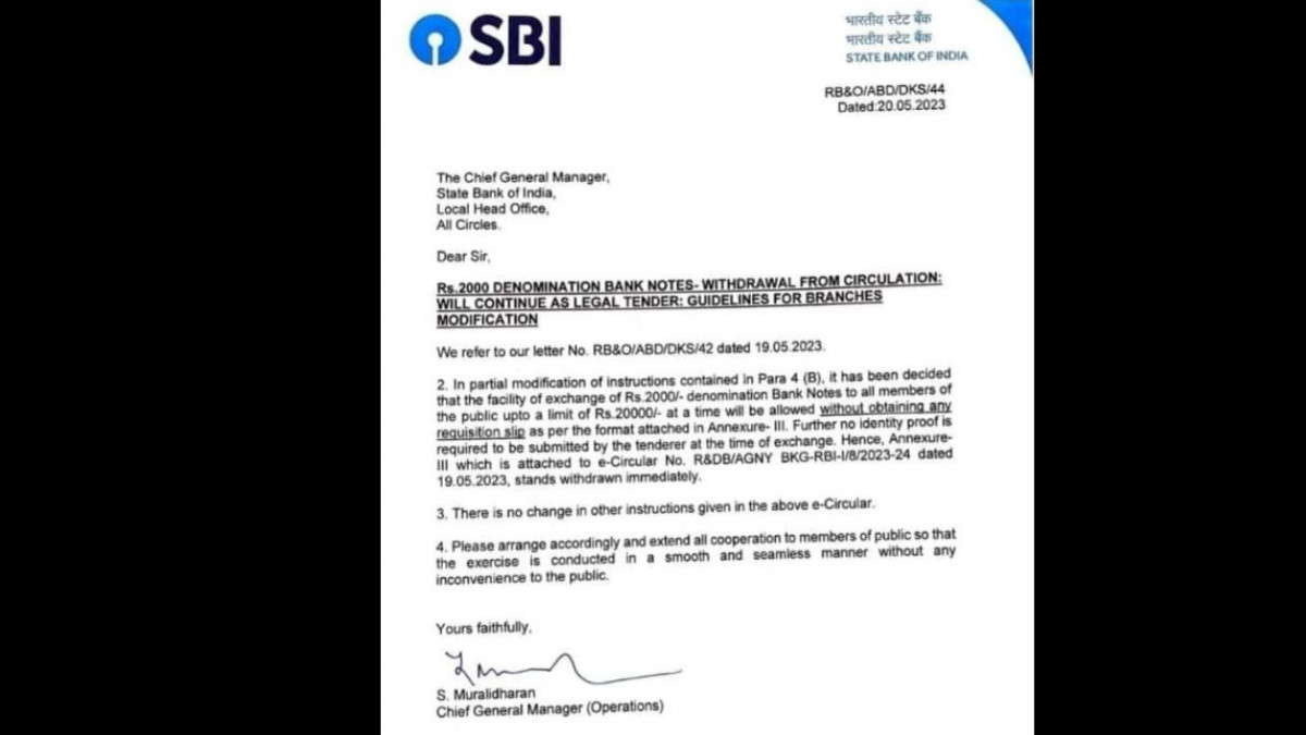 SBI Notice