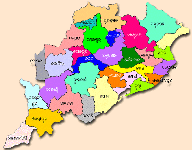 orissa map