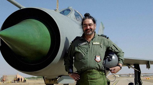 Air Chief Marshal BS Dhanoa after a sortie