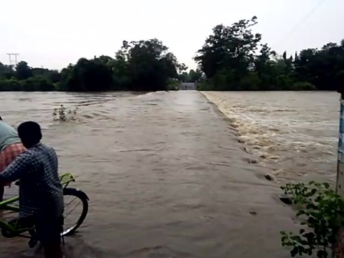 Flooded river in Malkangiri