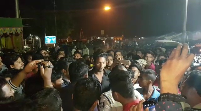agitation in baripada town