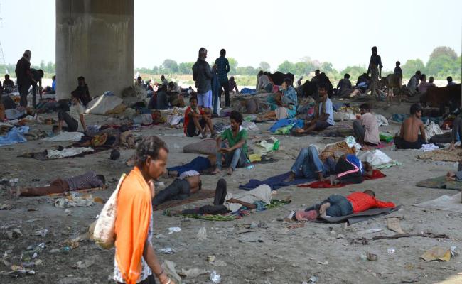 Migrants Living under Flyover