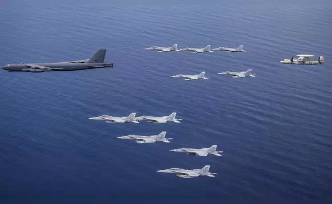Nuclear Armed American Fighter Planes Surround The South China Sea