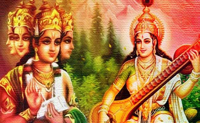 Lord Brahma And Lord Saraswti