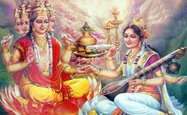 Lord-Saraswati-Married-Brah