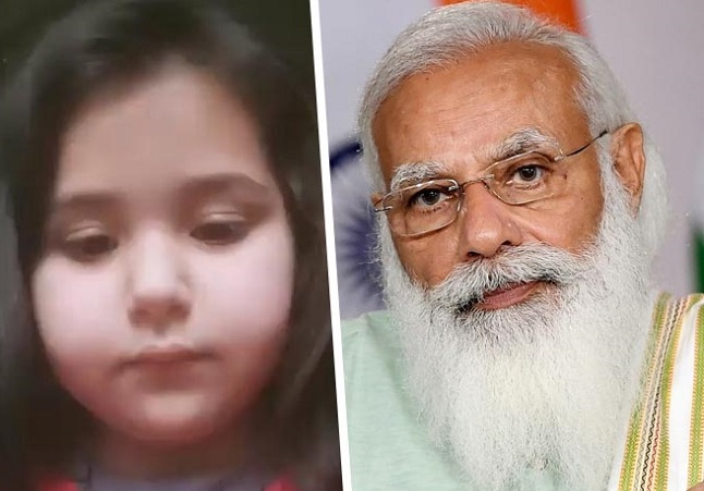 6 year old kashmiri-girl complains pm modi