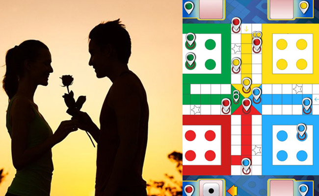 fall in love while playing Ludo game