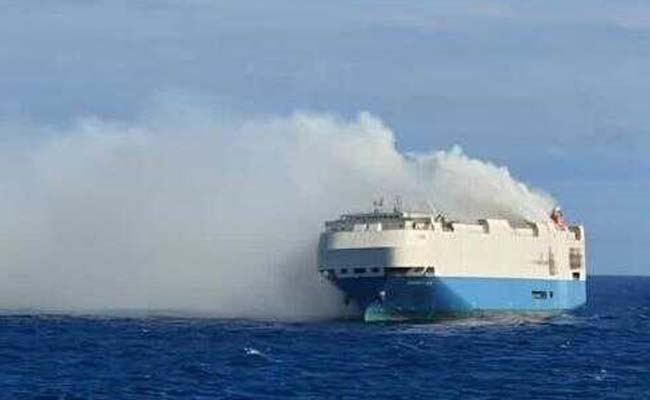 cargo ship fire