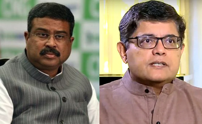 Dharmendra Pradhan and Baijayant Panda