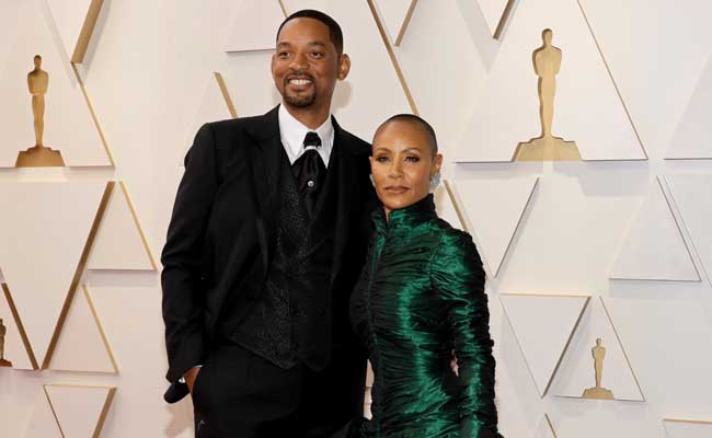 Will Smith with his wife