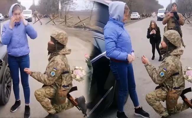 ukrainian soldier propose