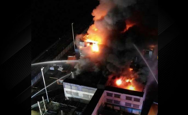Fire at google office