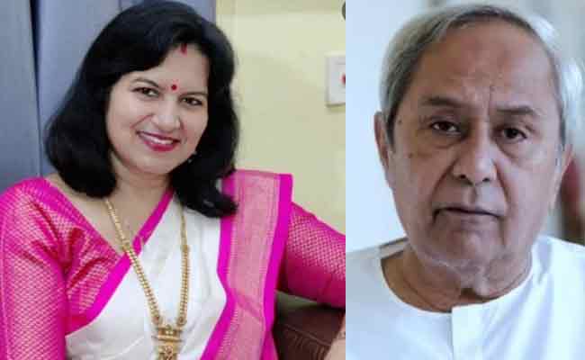 aparajita sarangi & cm Naveen Patnaik